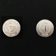 Die Struck Customized Design Metal Coin Dia. 1"